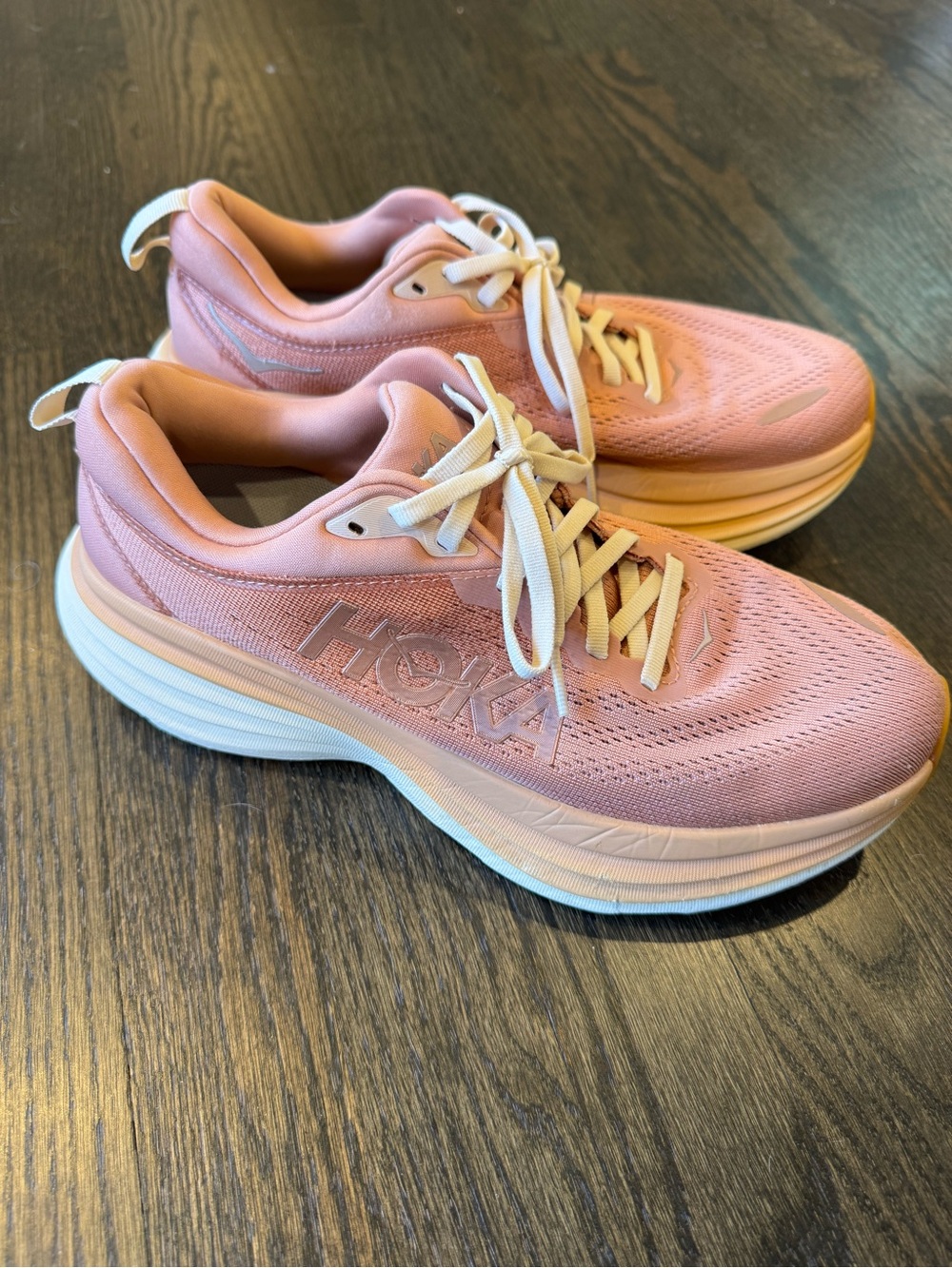 HOKA Women's Pink Running Sneakers - Lightweight Cushioning 8.5